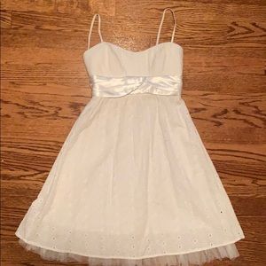 White eyelet dress